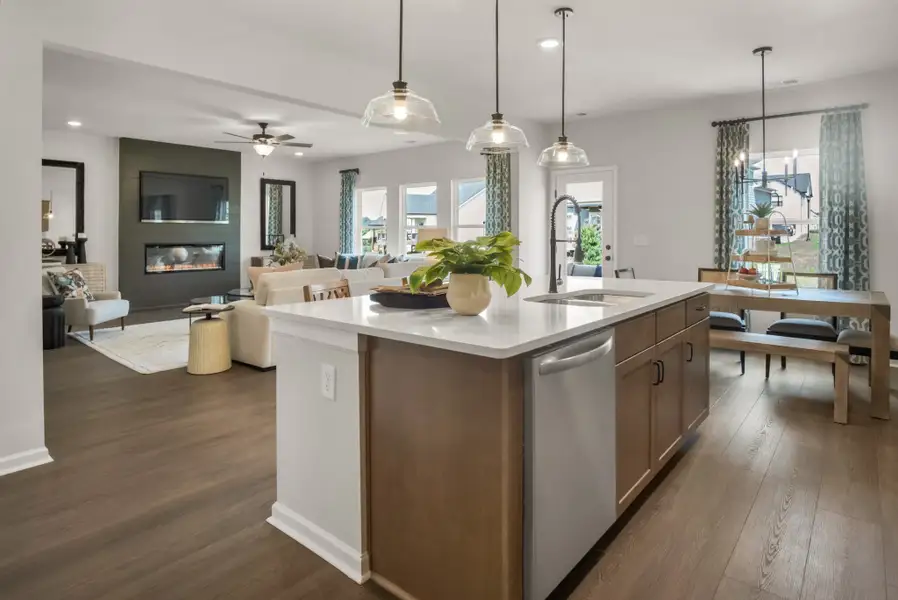 Furnished interior view inside a new home in The Oaks, Clarksville (Image 4).