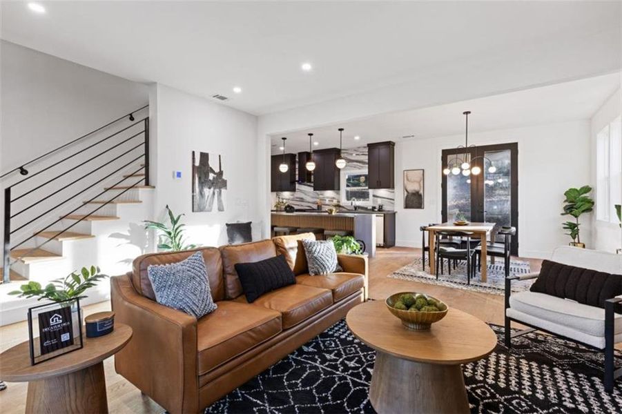 Furnished interior view inside a new home in , Atlanta (Image 14).