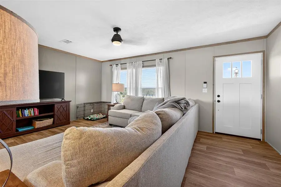 Furnished interior view inside a new home in , Ponder (Image 3).