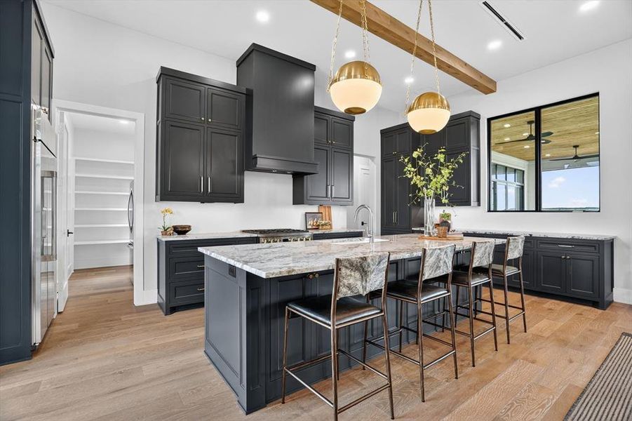 Furnished interior view inside a new home in , Strawn (Image 8).