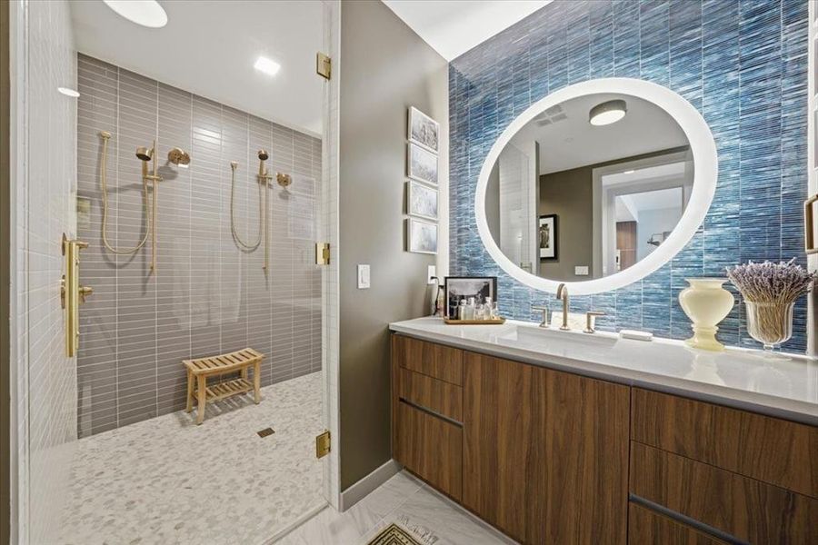 Furnished interior view inside a new home in , St. Petersburg (Image 12).