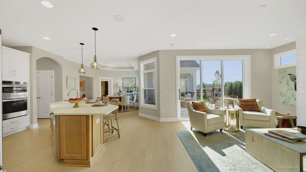 Representative furnished interior of a home built from the Portico by Epcon Communities in The Courtyards at Stewarts Creek, Smyrna (Image 16).