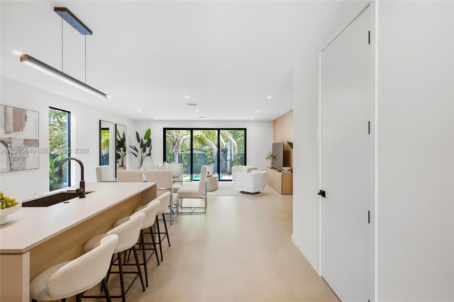 Furnished interior view inside a new home in , Miami (Image 28).