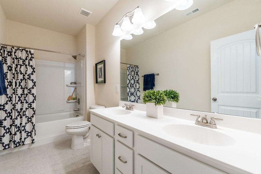 Furnished interior view inside a new home in The Oaks, Clarksville (Image 22).