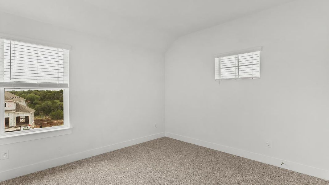 Representative unfurnished interior of a home built from the Maddy by Chesmar Homes in The Grove at Blackhawk, Pflugerville (Image 23). Representative unfurnished interior of a home built from the Maddy by Chesmar Homes in The Grove at Blackhawk, Pflugerville (Image 23).