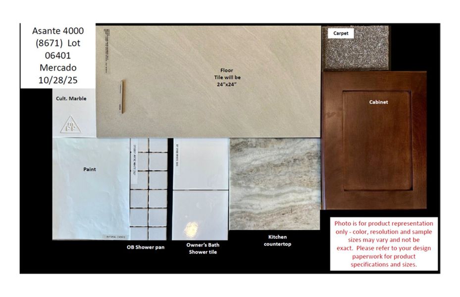 Sample of building materials used in homes in Artisan at Asante, Surprise (Image 4). Sample of building materials used in homes in Artisan at Asante, Surprise (Image 4).