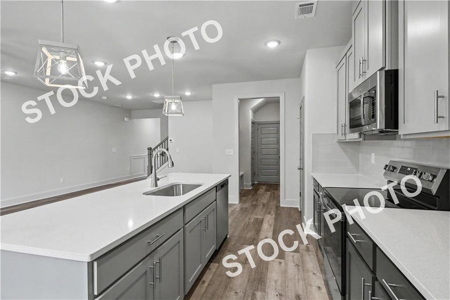 Furnished interior view inside a new home in , Norcross (Image 9).