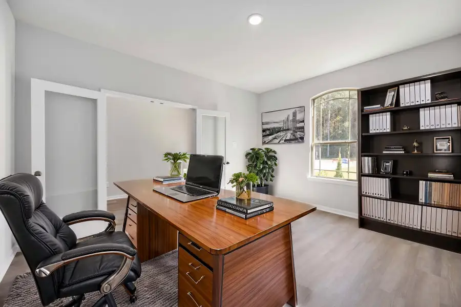 Virtually staged representation of the floor plan. Actual home features, colors, and details may vary.