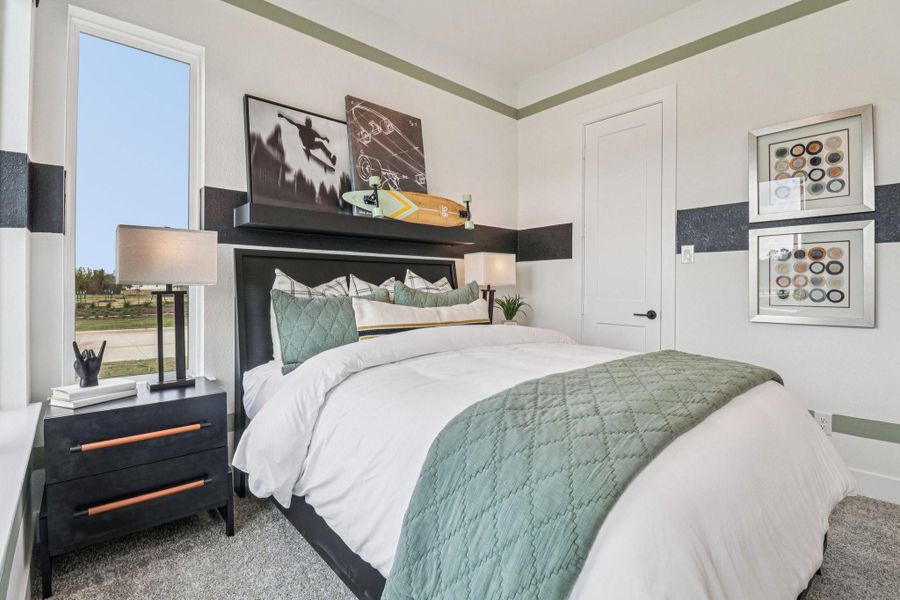Furnished interior view inside a new home in The Woodlands Hills, Willis (Image 17).