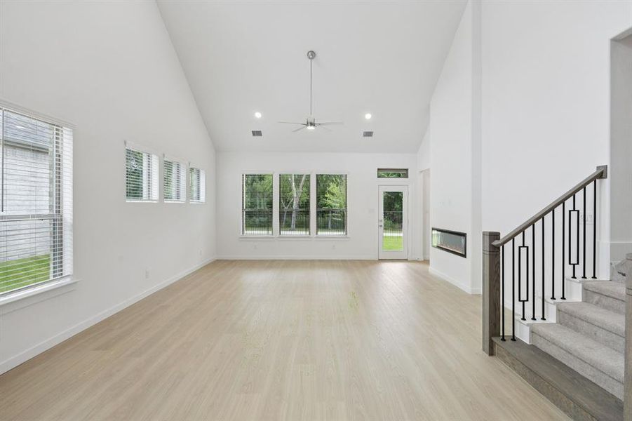 Living Room in the Monet II home plan by Trophy Signature Homes – REPRESENTATIVE PHOTO