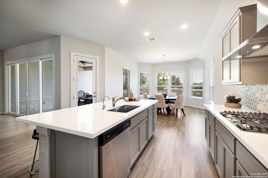 Furnished interior view inside a new home in The Crossvine, Schertz (Image 8).