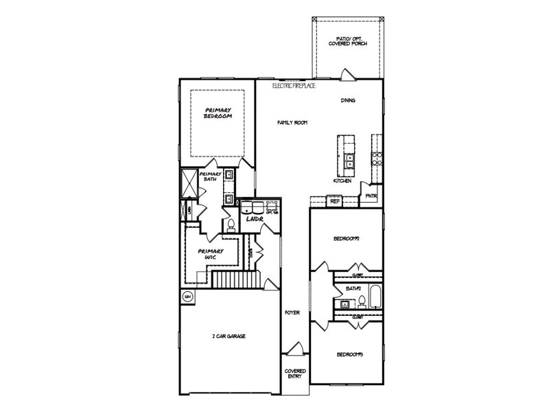 2D floor plan layout for the The Saxton III by My Home Communities in Enclave at Harbor Club, Greensboro, GA (Image 3). 2D floor plan layout for the The Saxton III by My Home Communities in Enclave at Harbor Club, Greensboro, GA (Image 3).