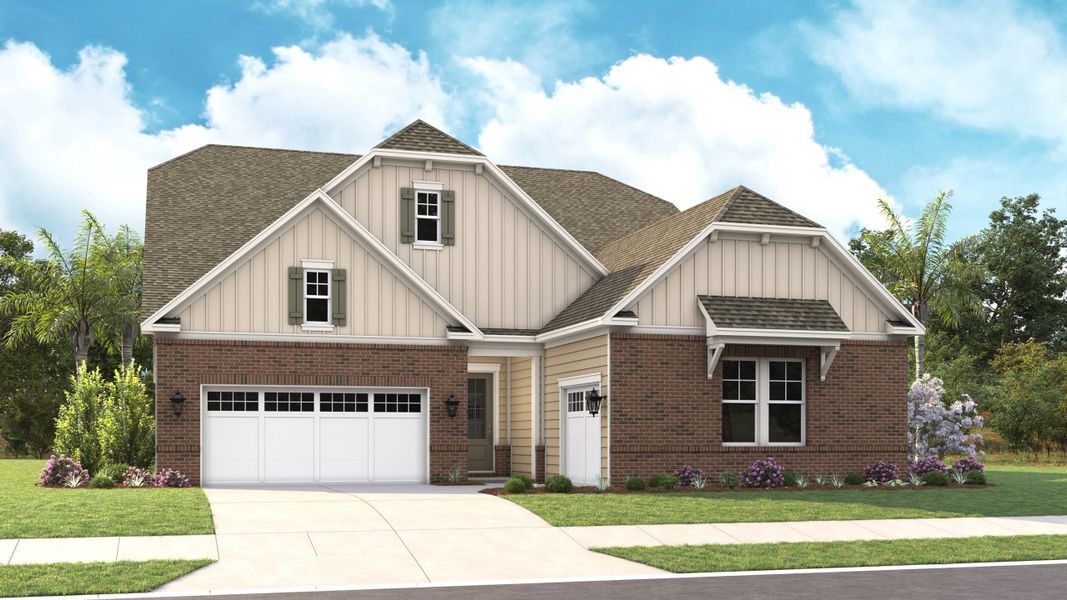 CB-Farmhouse Brick Elevation