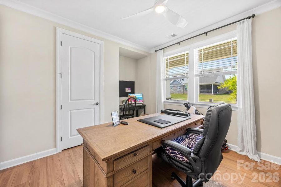 Bedroom #3 being used as an office