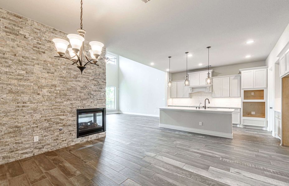 Representative unfurnished interior of a home built from the 3182 by Ravenna Homes in Bridgeland 50′, Cypress (Image 21).