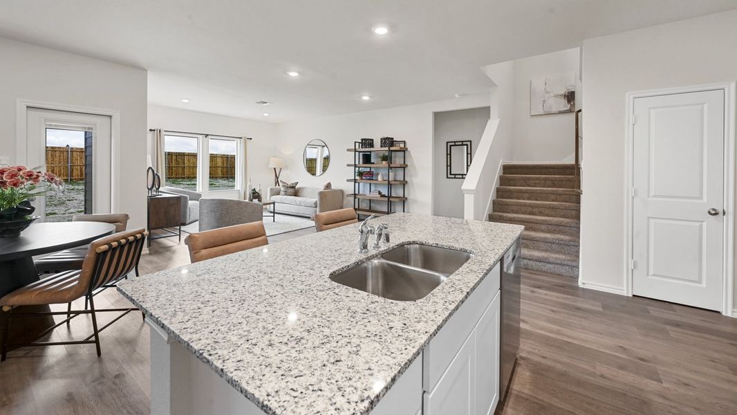Representative furnished interior of a home built from the Midland by D.R. Horton in Frontier Pointe, Princeton (Image 6).