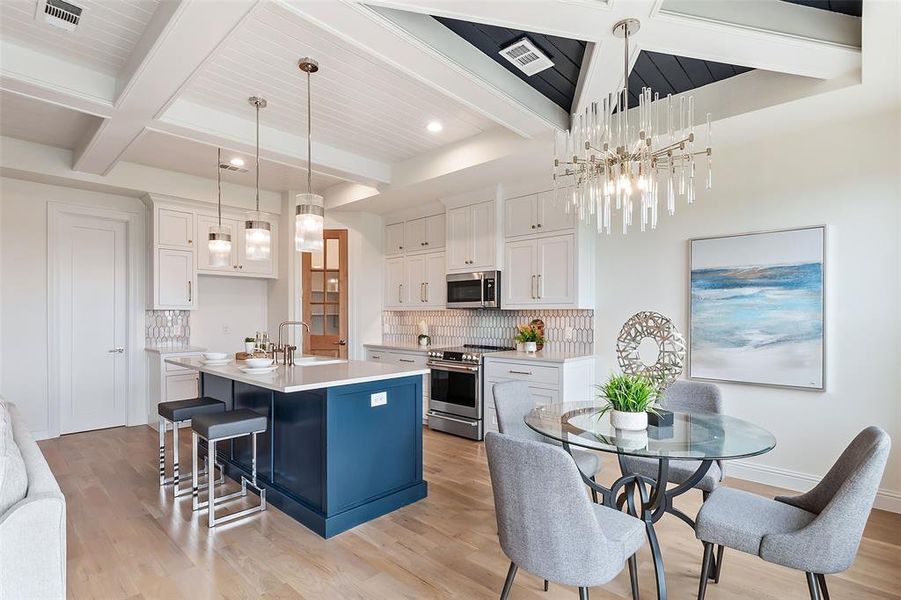 Furnished interior view inside a new home in , Heath (Image 24).