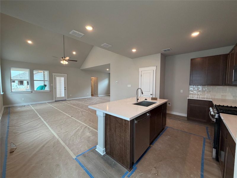 In-progress construction of a new home in Creeks Crossing, Elgin, TX (Image 8).