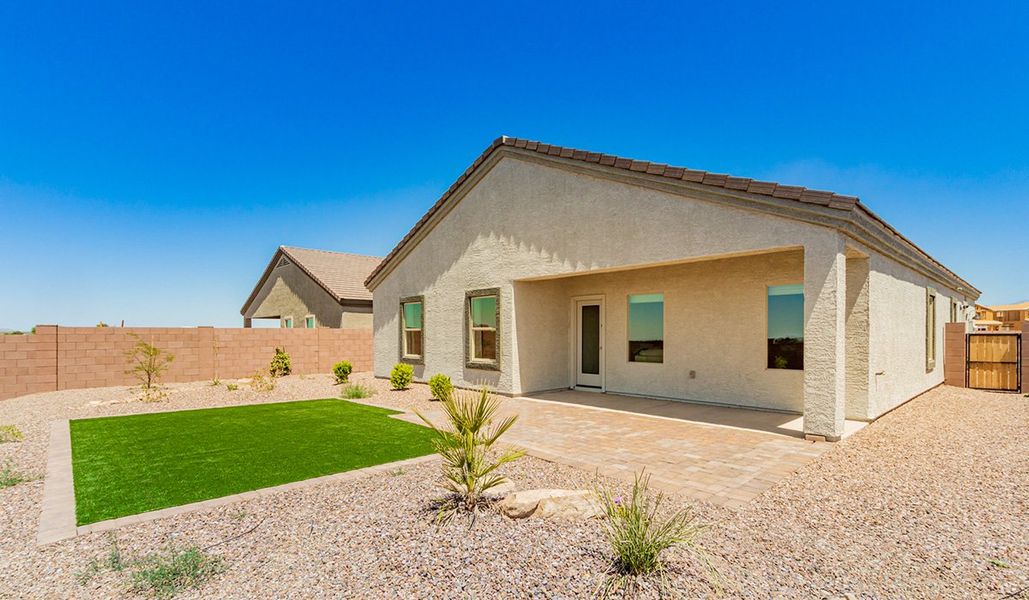 Representative exterior details of a home built from the Kingston by D.R. Horton in Barnett Village, Marana (Image 3).
