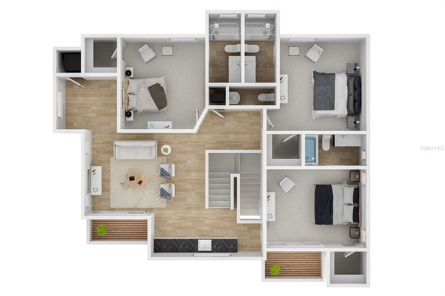 2D floor plan layout of this home in , Sarasota, FL (Image 3).