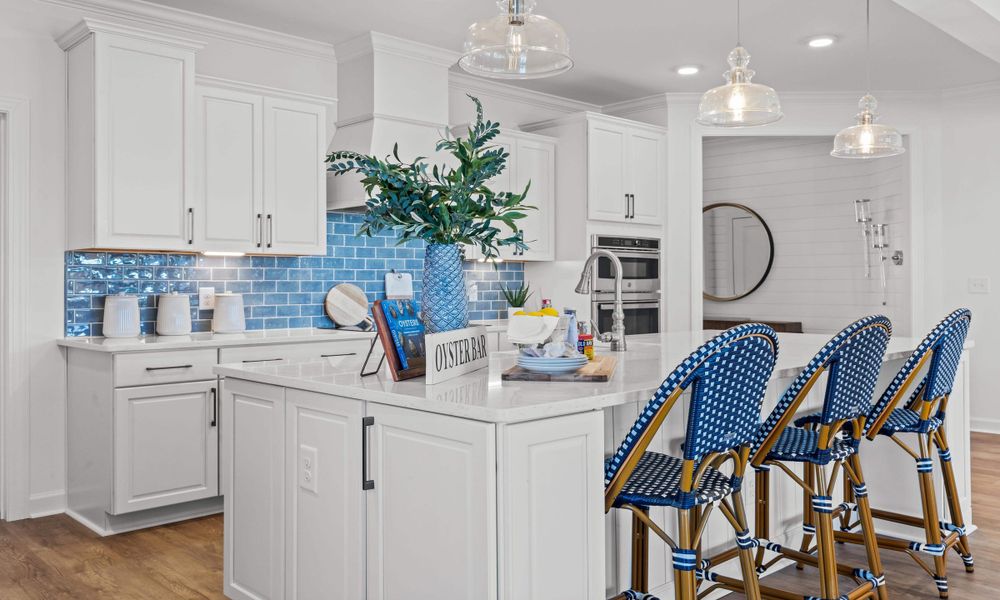 Representative furnished interior of a home built from the The Longboard by Chesapeake Homes in Bridgewater - Shorehaven Village, Little River (Image 9).