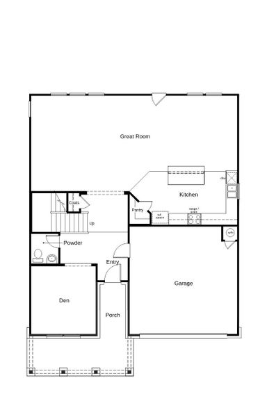 2D floor plan layout of this home in Hidden Bluffs at TRP, San Antonio, TX (Image 3). 2D floor plan layout of this home in Hidden Bluffs at TRP, San Antonio, TX (Image 3).