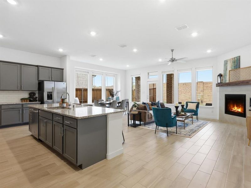 Furnished interior view inside a new home in , Little Elm (Image 4). Furnished interior view inside a new home in , Little Elm (Image 4).