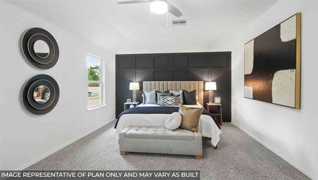 Furnished interior view inside a new home in Sunterra, Katy (Image 9).