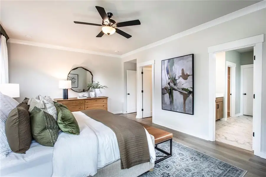 Furnished interior view inside a new home in Wisteria at GreenHouse, Marietta (Image 3).