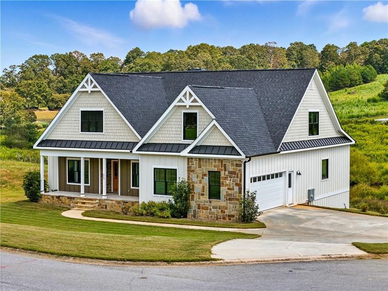 Front exterior of a new home in , Demorest, GA, highlighting curb appeal (Image 23).