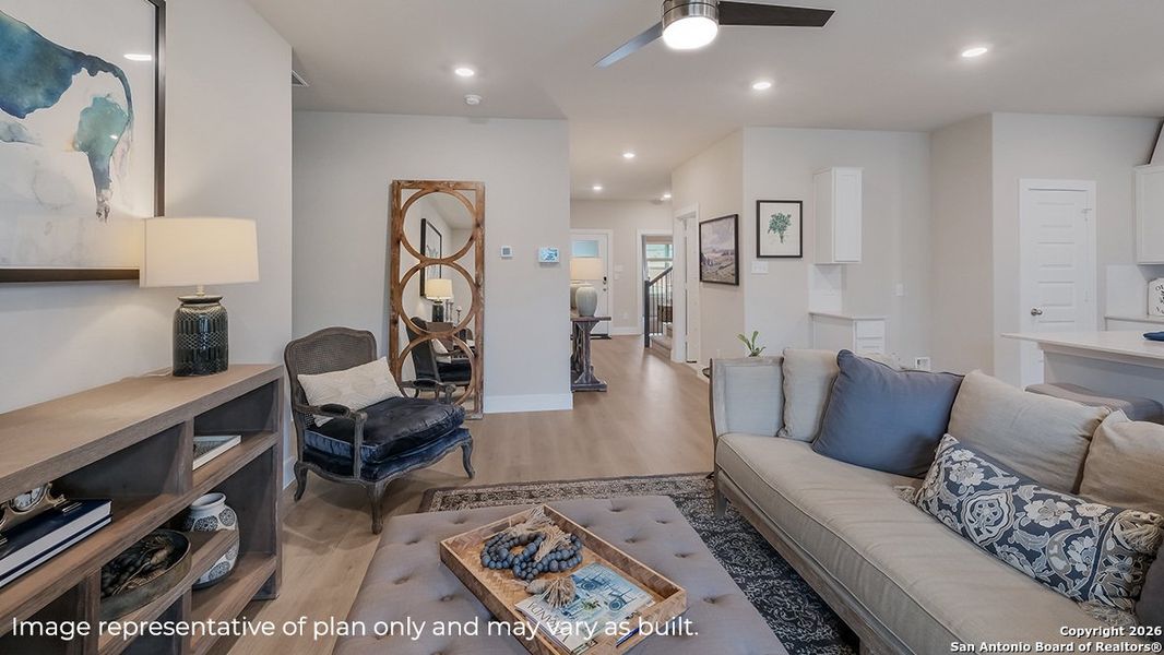 Furnished interior view inside a new home in Brookstone Creek, San Antonio (Image 15).