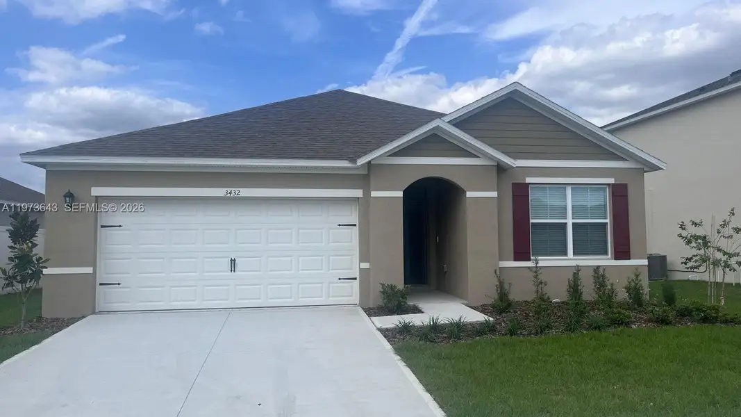 Front exterior of a new home in , Bartow, FL, highlighting curb appeal (Image 1). Front exterior of a new home in , Bartow, FL, highlighting curb appeal (Image 1).
