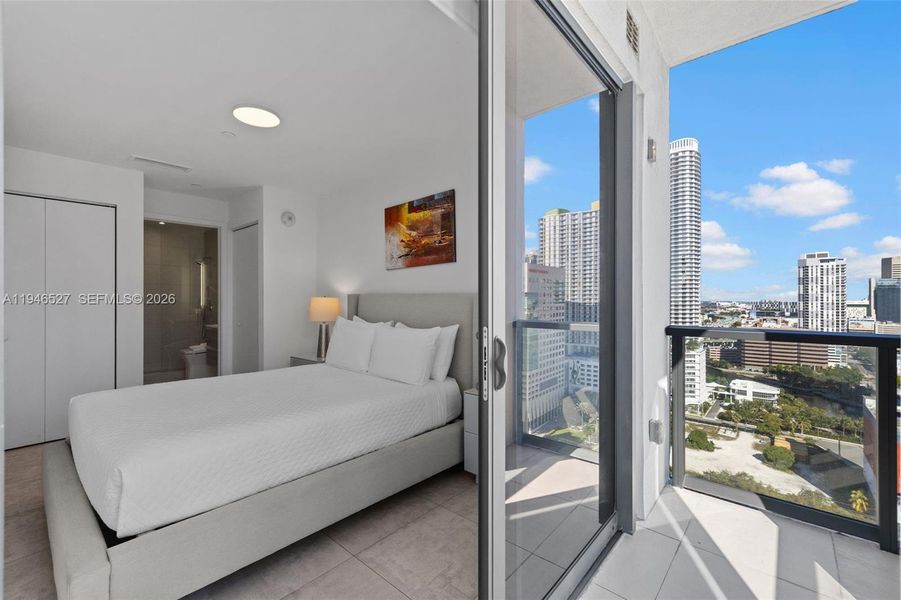 Furnished interior view inside a new home in , Miami (Image 17).