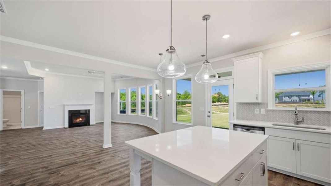 Furnished interior view inside a new home in Water Oak Estates, Lawrenceville (Image 9).