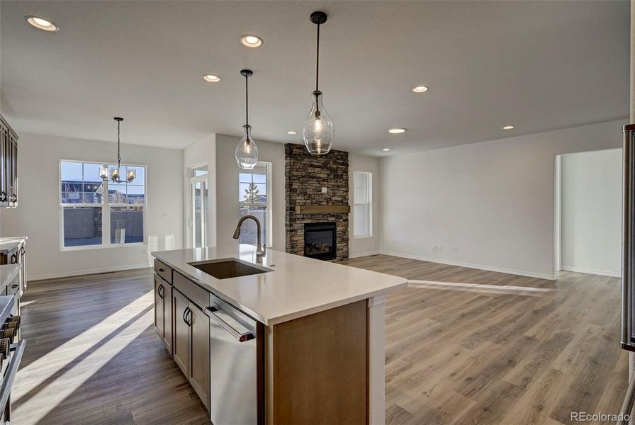 Furnished interior view inside a new home in , Colorado Springs (Image 11).