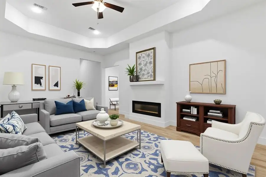 Furnished interior view inside a new home in , Weatherford (Image 8). Furnished interior view inside a new home in , Weatherford (Image 8).