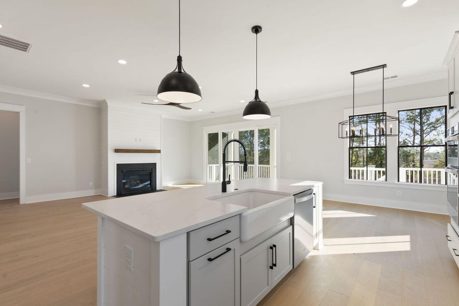Furnished interior view inside a new home in Rivercroft, Awendaw (Image 11).