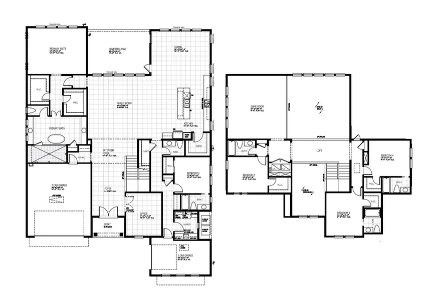 2D floor plan layout for the EMORY by MasterCraft Builder Group in Madeira, St. Augustine, FL (Image 2). 2D floor plan layout for the EMORY by MasterCraft Builder Group in Madeira, St. Augustine, FL (Image 2).