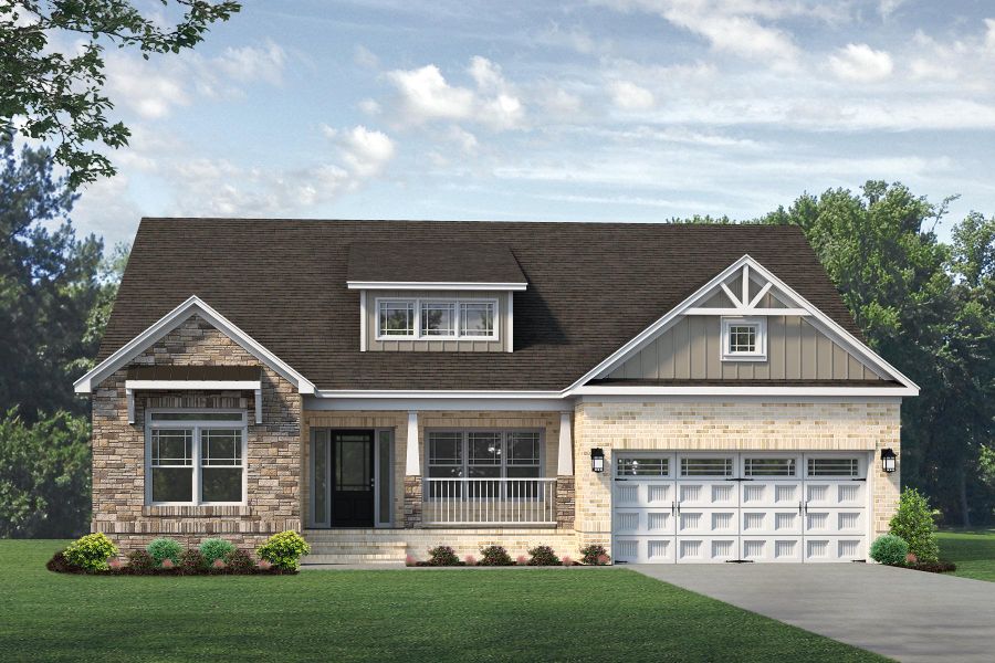 Representative exterior photo of a completed home built from the Cosmopolitan by Keystone Homes NC in Weybridge, Burlington, NC (Image 34). Representative exterior photo of a completed home built from the Cosmopolitan by Keystone Homes NC in Weybridge, Burlington, NC (Image 34).