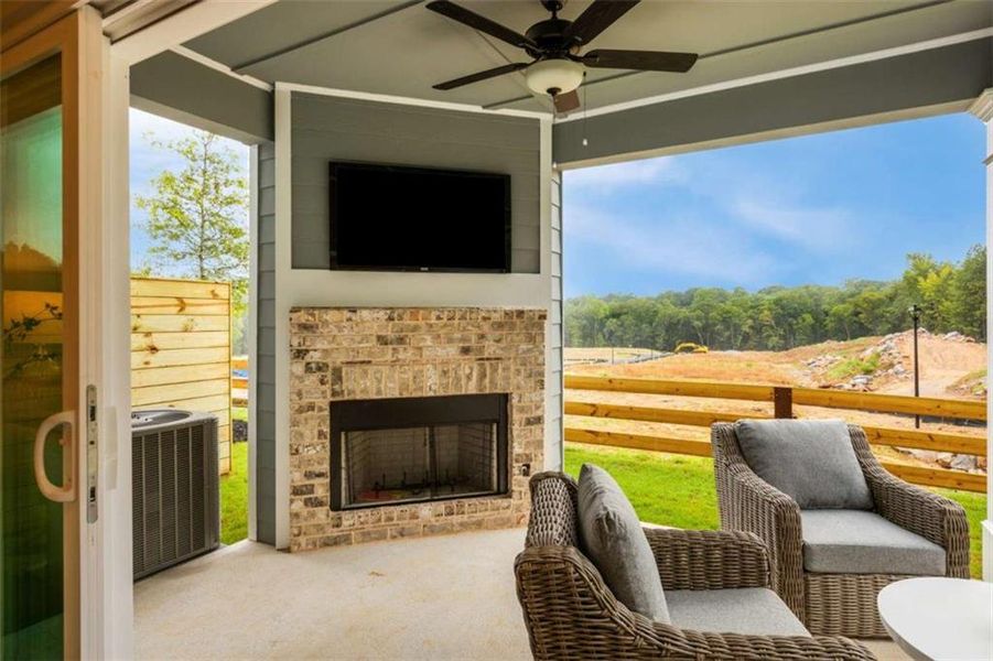 Exterior details and patio area of a home in , Conyers (Image 24).
