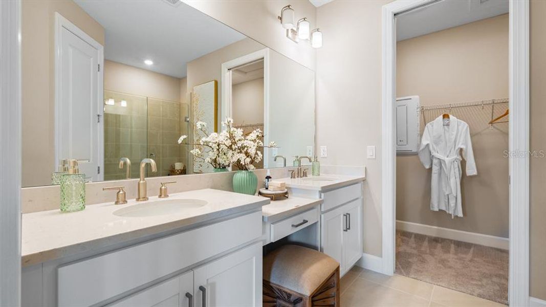 Furnished interior view inside a new home in Esplanade at Wiregrass Ranch, Wesley Chapel (Image 31).