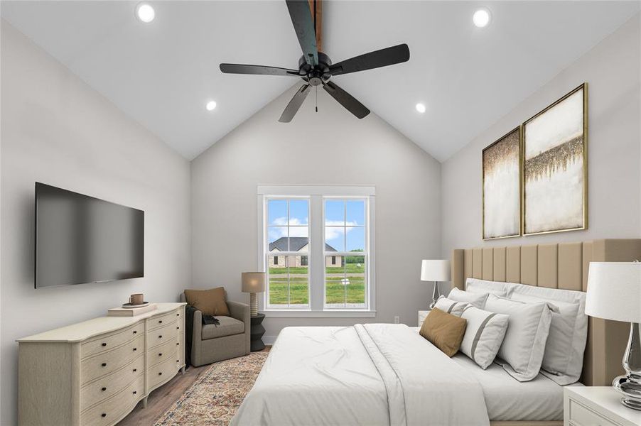 Furnished interior view inside a new home in , Point (Image 13).