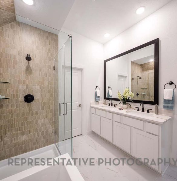 Furnished interior view inside a new home in , Cypress (Image 12).