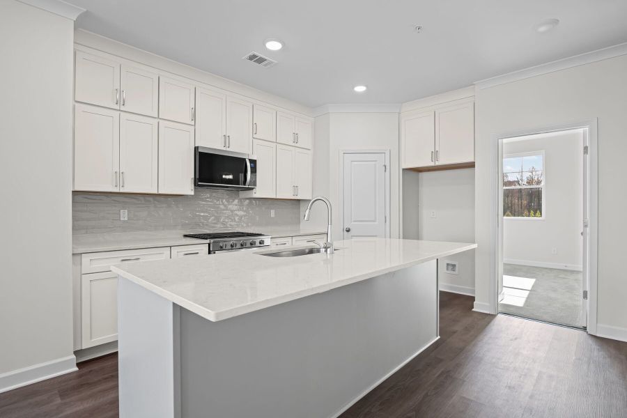 Furnished interior view inside a new home in The Village at River Green, Canton (Image 4).