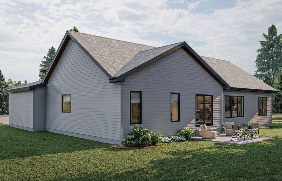 Representative exterior photo of a completed home built from the Boulder by Zeal Home Builders in Echo Grove, Poolville, TX (Image 2). Representative exterior photo of a completed home built from the Boulder by Zeal Home Builders in Echo Grove, Poolville, TX (Image 2).