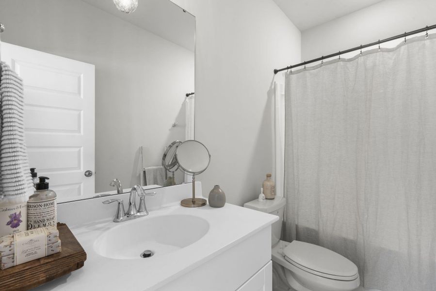 Furnished interior view inside a new home in Sweetgrass at Summers Corner, Summerville (Image 38).