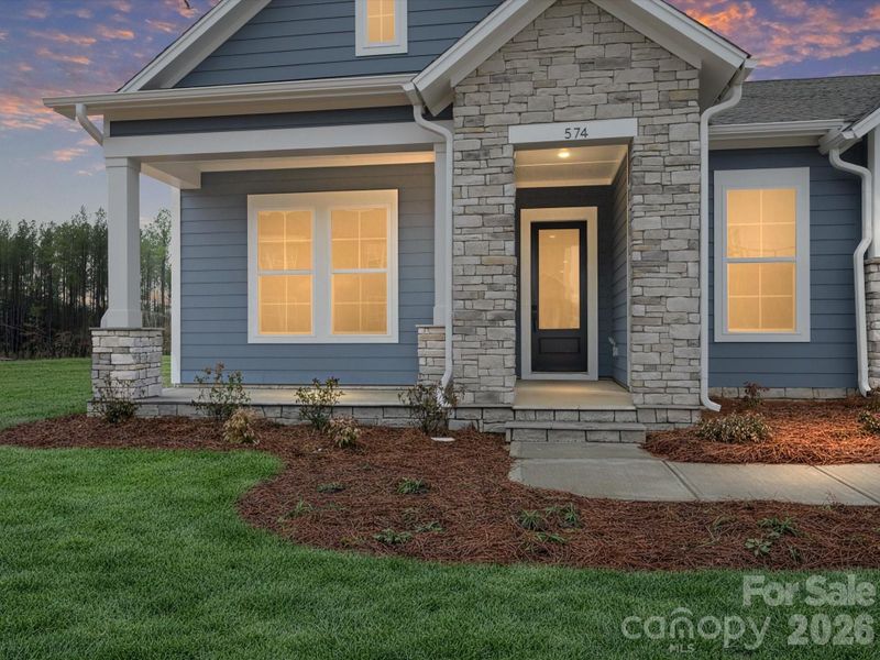 Exterior details and patio area of a home in Hardy Pond, Rock Hill (Image 21).