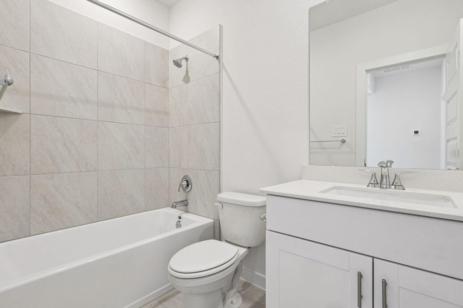 Photo is not of the actual home, but is an inspirational photo of builder’s model home and may depict options, furnishings, and/or decorator features that are not included