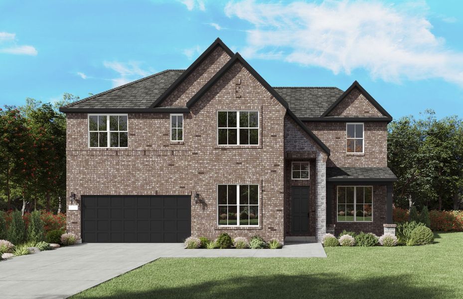 Representative exterior photo of a completed home built from the Oglesby by Pulte Homes in Mission Hills, Garland, TX (Image 9).