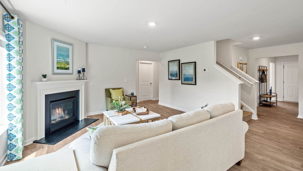 Representative furnished interior of a home built from the Hayden by D.R. Horton in Lakestone, Woodruff (Image 15).